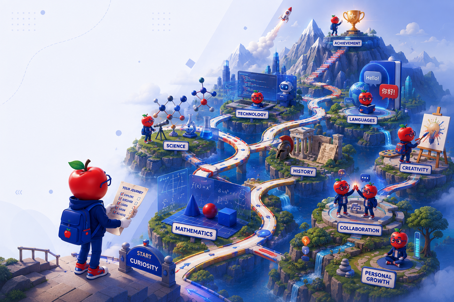 Edumax Learning Worlds Map